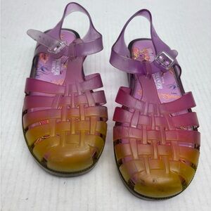 Mini Melissa Stranger Things Purple Jelly sandals, SZ 1 little girl, box 26